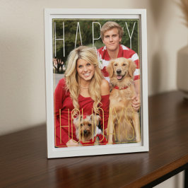 Modern PhotoPop Happy Holiday Foil Card 箔シーズンカード