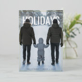 Modern PhotoPop Happy Valentine's Day 箔シーズンカード (立ち正面)