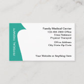 Modern Physical Therapist Business Cards Design  名刺 (正面)
