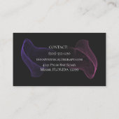 Modern Physical Therapy Appointment Reminder Card 名刺 (裏面)