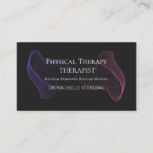 Modern Physical Therapy Appointment Reminder Card 名刺 (正面)