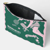 Modern Pickleball & Prosecco Bachelorette Weekend アクセサリーポーチ (見開き)