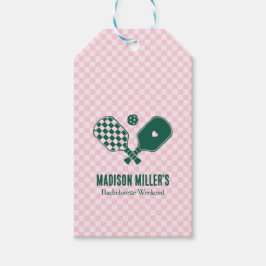 Modern Pickleball & Prosecco Bachelorette Weekend ギフトタグ