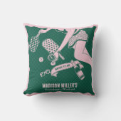 Modern Pickleball & Prosecco Bachelorette Weekend クッション (正面)