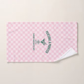 Modern Pickleball & Prosecco Bachelorette Weekend ハンドタオル (ハンドタオル)