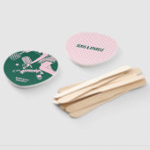 Modern Pickleball & Prosecco Bachelorette Weekend ハンドファン (組立なし)