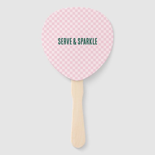 Modern Pickleball & Prosecco Bachelorette Weekend ハンドファン (裏面)