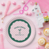 Modern Pickleball & Prosecco Bachelorette Weekend ペーパープレート (パーティー)