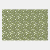 Modern Pink and Green Christmas Wrapping Paper ラッピングペーパーシート (正面2)