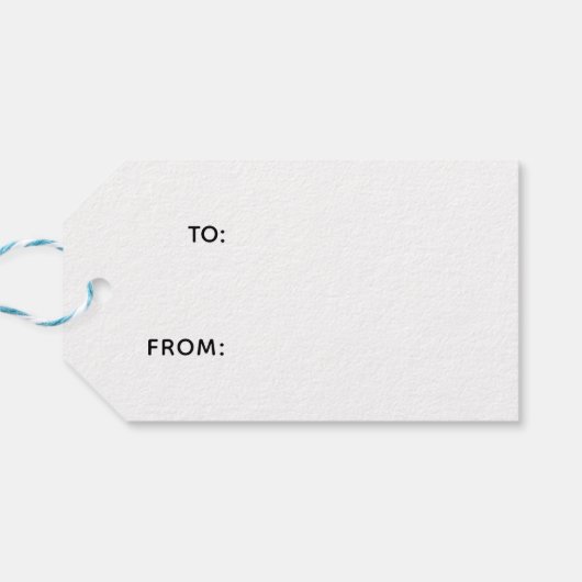 Modern Pink and Red Striped Christmas ギフトタグ (裏面横)