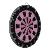 Modern Pink Black ダーツボード (正面左)