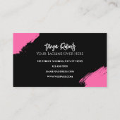 Modern pink black makeup 名刺 (裏面)