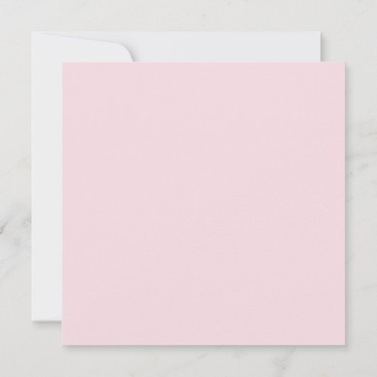 Modern Pink Bridal Shower Thank You Card 招待状 (裏面)