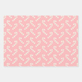 Modern Pink Christmas Wrapping Paper ラッピングペーパーシート (正面3)