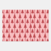 Modern Pink Christmas Wrapping Paper ラッピングペーパーシート (正面)