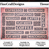 Modern Pink Coffee Cafe Typography FC9 Decoupage 薄葉紙