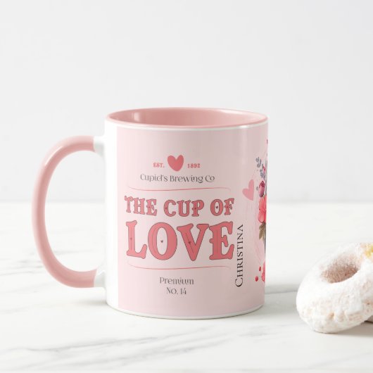 Modern Pink Cup of Love Ingredients Name  マグカップ (ドーナツ)
