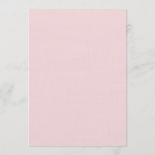 Modern Pink Flower Bible Baptism 招待状 (裏面)