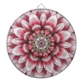 Modern Pink Flower Dartboard ダーツボード (正面)