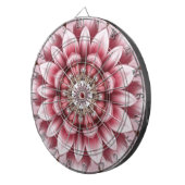 Modern Pink Flower Dartboard ダーツボード (正面右)