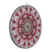 Modern Pink Flower Dartboard ダーツボード (正面左)