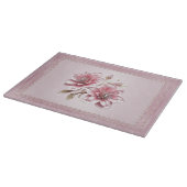 Modern Pink Flowers Cutting Board カッティングボード (角)
