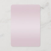 Modern Pink Flowers Detail Enclosure Card エンクロージャーカード (裏面)