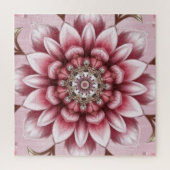 Modern Pink Flowers Jigsaw Puzzle ジグソーパズル (縦)