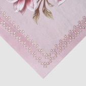 Modern Pink Flowers Tissue Paper 薄葉紙 (詳細)