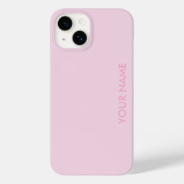 Modern Pink Girly Initial Minimal Monogram Case Case-Mate iPhone 14ケース