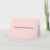 Modern Pink Hashtag Trending Design カード (正面)