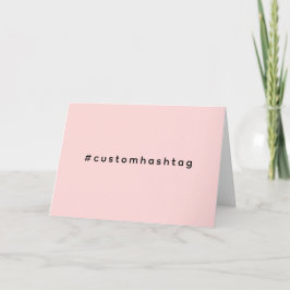 Modern Pink Hashtag Trending Design カード