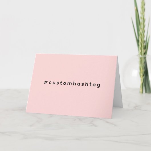 Modern Pink Hashtag Trending Design カード (正面)