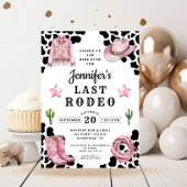 Modern Pink Last Rodeo Bachelorette 招待状