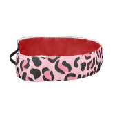 Modern Pink Leopard Pattern Animal アスレチックヘッドバンド (左)