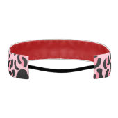 Modern Pink Leopard Pattern Animal アスレチックヘッドバンド (裏面)