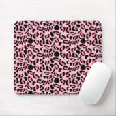 Modern Pink Leopard Pattern Animal マウスパッド (マウス)