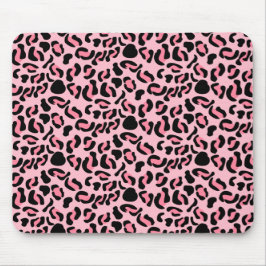 Modern Pink Leopard Pattern Animal マウスパッド