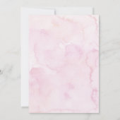 Modern Pink Love Is Brewing Coffee Bridal Shower 招待状 (裏面)