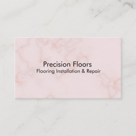 Modern Pink Marble Flooring Installation 名刺 (正面)