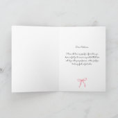 Modern Pink Merry Christmas Folded シーズンカード (内部)