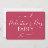 Modern Pink Palentine's Day Party 招待状 (裏面)