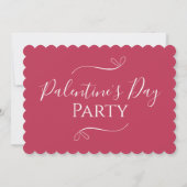 Modern Pink Palentine's Day Party 招待状 (裏面)