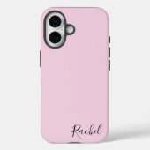 Modern Pink Personalized Name  Case-Mate iPhoneケース (裏面)