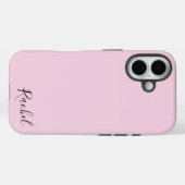 Modern Pink Personalized Name  Case-Mate iPhoneケース (裏面 (横))