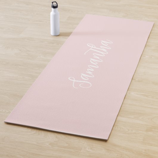 Modern Pink Personalized Yoga Mat ヨガマット (インサイチュ)