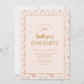 Modern Pink Photo Graduation Party Announcement 招待状 (裏面)