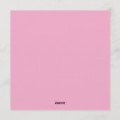 Modern Pink Red Photo Playful Bold Birthday 21st 招待状 (裏面)