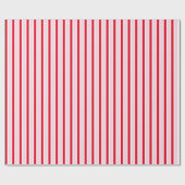 Modern Pink Red Striped Christmas ラッピングペーパー (フラット)