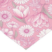 Modern Pink Rose Table Runner ミディアムテーブルランナー (コーナー)